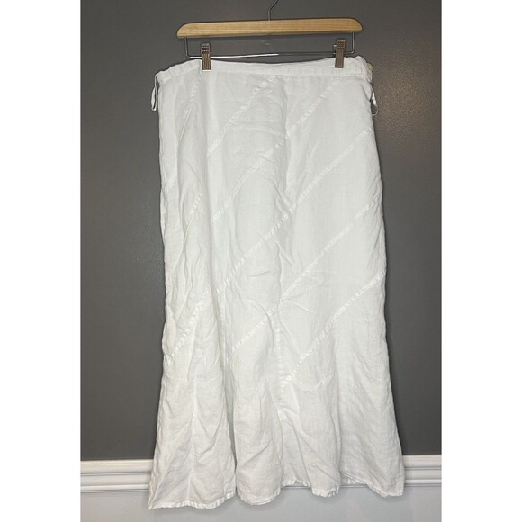 Vintage Lennie & Ray Flowy A Line Peasant Maxi Skirt Paneled Accent Size 16 - Picture 1 of 7